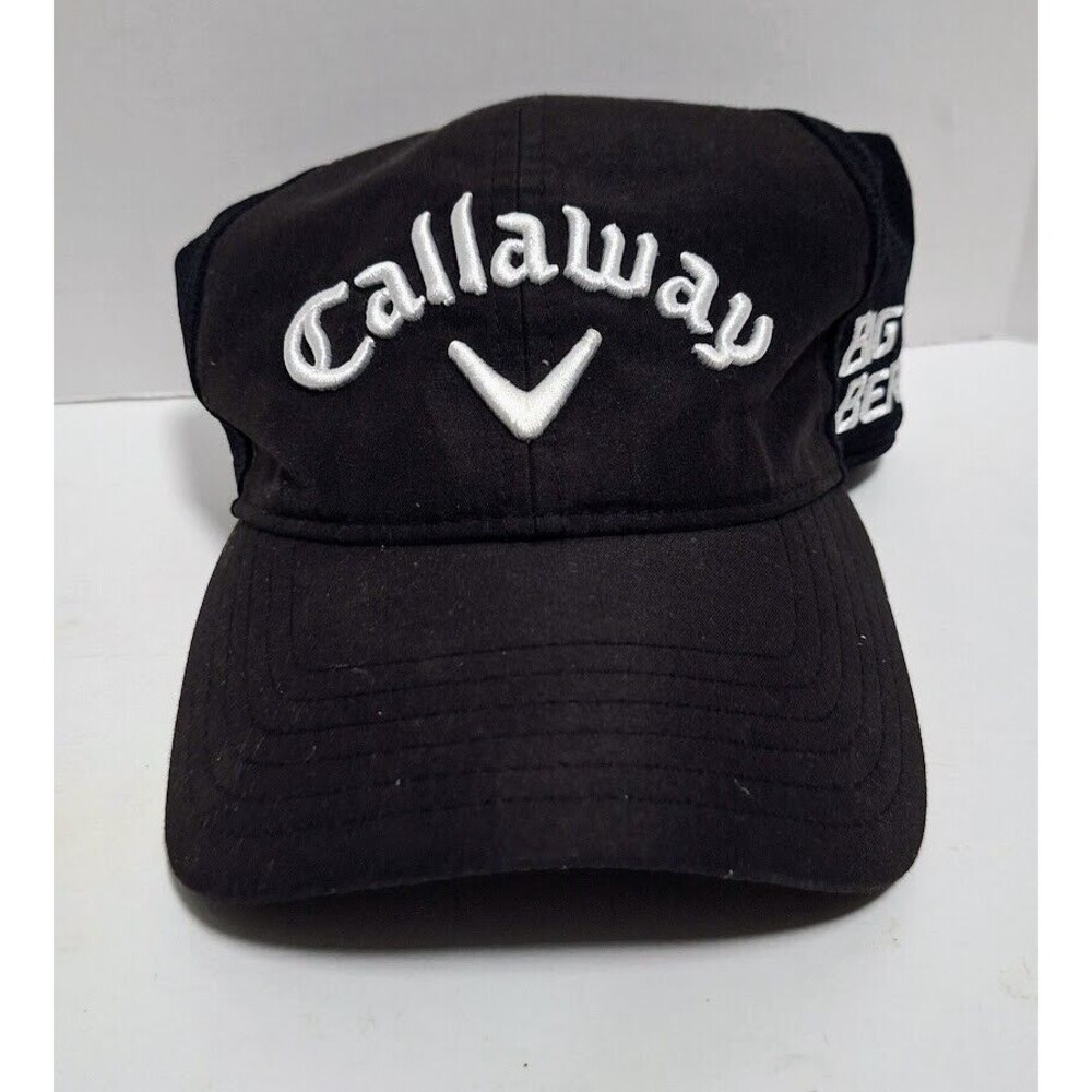 CALLAWAY BIG BERTHA SPEED REGIME TOUR AUTHENTIC STRAP BACK GOLF HAT CAP BLACK
